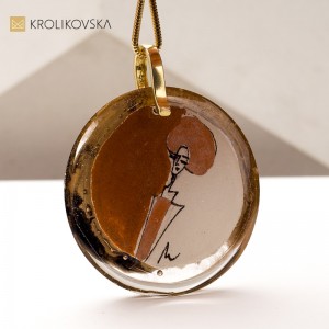 Unikalny Naszyjnik na Prezent – Ręcznie Malowana Biżuteria Artystyczna.