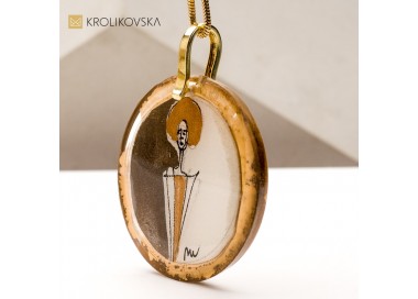 Malowany Naszyjnik – Unikatowa Biżuteria Dla Koneserów Sztuki.