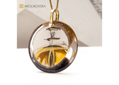 Naszyjnik z Oryginalną Grafiką – Artystyczny Prezent Ręcznie Tworzony