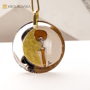 Naszyjnik z Autorską Ilustracją – Ekskluzywny Prezent Stworzony Przez Artystkę.