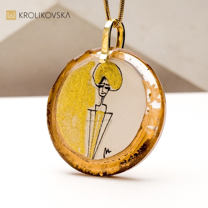 Naszyjniki Artystyczne na Prezent – Unikalne Grafiki Malowane Ręcznie.