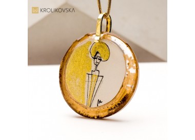 Naszyjniki Artystyczne na Prezent – Unikalne Grafiki Malowane Ręcznie.