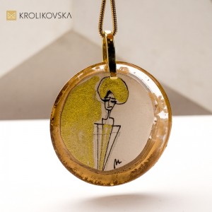 Naszyjniki Artystyczne na Prezent – Unikalne Grafiki Malowane Ręcznie.