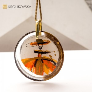 Artystyczna Biżuteria: Ręcznie Malowany Naszyjnik – Jedyny Taki Prezent na Świecie.