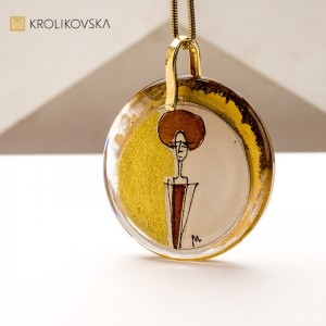 Artystyczny Naszyjnik z Grafiką – Limitowana Kolekcja dla Koneserów Piękna.