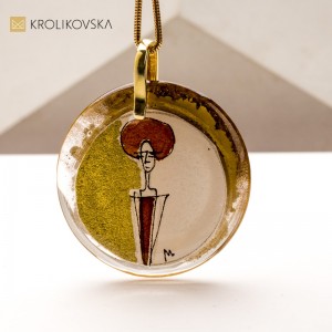 Artystyczny Naszyjnik z Grafiką – Limitowana Kolekcja dla Koneserów Piękna.