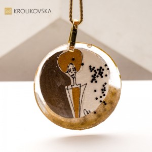 Naszyjnik Malowany Ręcznie – Wyrafinowany Prezent Stworzony z Pasją.