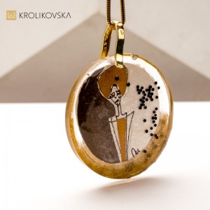 Naszyjnik Malowany Ręcznie – Wyrafinowany Prezent Stworzony z Pasją.