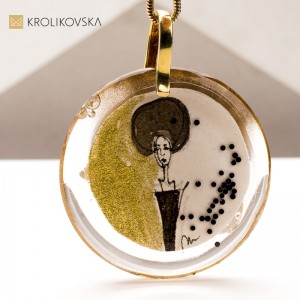 Naszyjnik z Malowaną Miniaturą – Wyjątkowy Prezent Handmade.