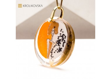 Naszyjnik z Ręcznie Malowanym Motywem – Sztuka, którą Możesz Nosić.