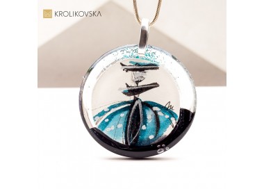 Naszyjnik z Ręcznie Namalowaną Grafiką – Prezent, Który Ma Duszę.