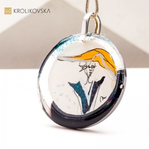 Artystyczny Naszyjnik – Ręcznie Malowane Motywy, Każdy Jest Inny.