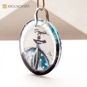 Unikatowy Naszyjnik z Malowaną Sztuką – Prezent, Który Zaskakuje.