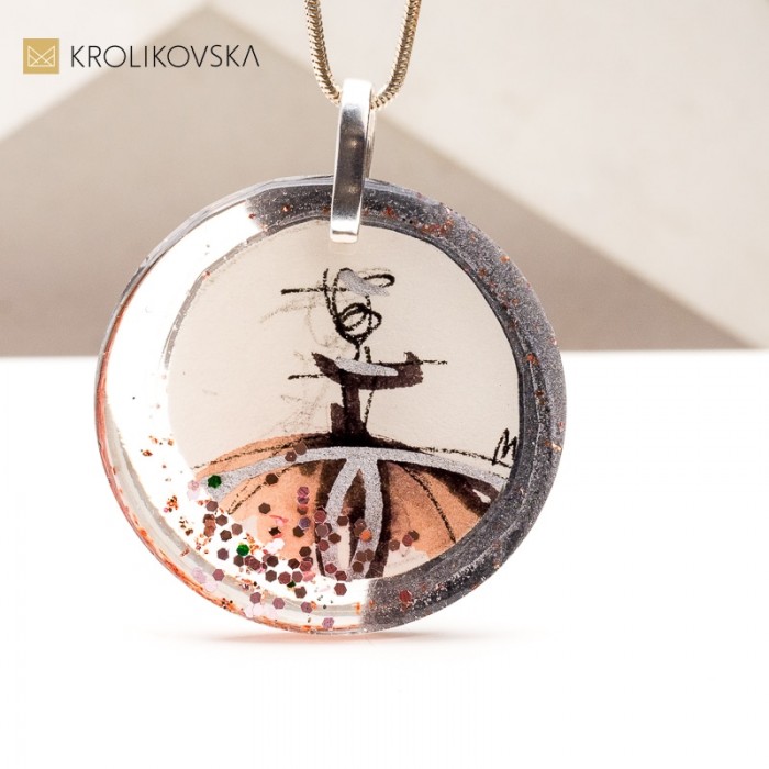 Naszyjnik z Unikalnym Rysunkiem – Artystyczny Prezent na Urodziny.