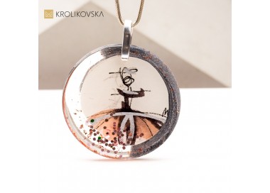 Naszyjnik z Unikalnym Rysunkiem – Artystyczny Prezent na Urodziny.