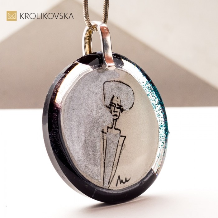 Unikalny Naszyjnik z Ręcznie Tworzoną Sztuką – Prezent od Artystki, Który Oczarowuje.