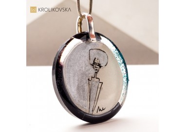 Unikalny Naszyjnik z Ręcznie Tworzoną Sztuką – Prezent od Artystki, Który Oczarowuje.