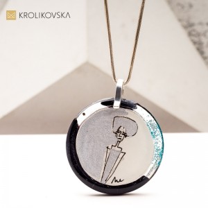 Unikalny Naszyjnik z Ręcznie Tworzoną Sztuką – Prezent od Artystki, Który Oczarowuje.