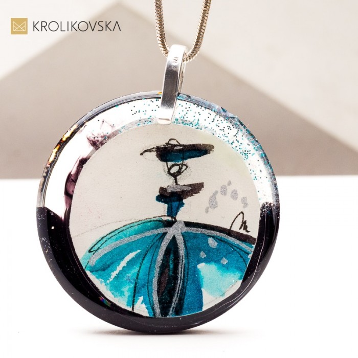 Ręcznie Malowane Naszyjniki – Unikatowa Biżuteria Prosto z Pracowni Artystki.
