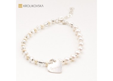 Modna bransoletka z prawdziwymi perłami - idealna na upominek.