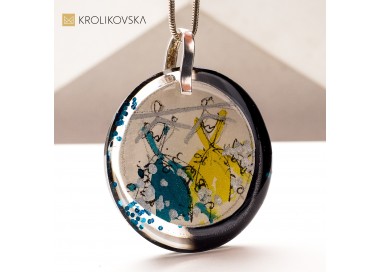 Naszyjnik malowany ręcznie – personalizowany prezent na każdą okazję.