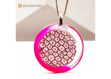 Biżuteria Artystyczna: Ręcznie Malowany Naszyjnik na Wyjątkową Okazję.