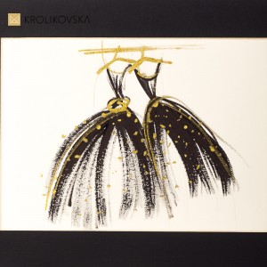 Czarne Złoto – Kontrast i Minimalizm w Barwach, Akwarelowe kreacje.