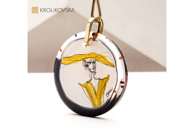 Biżuteria na prezent – ręcznie malowany symbol kobiecej siły