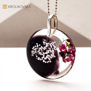 Naszyjnik na 40 urodziny – elegancka biżuteria artystyczna handmade.