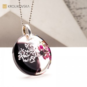 Naszyjnik na 40 urodziny – elegancka biżuteria artystyczna handmade.