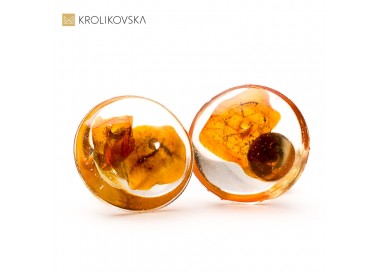 Nowoczesne kolczyki, biżuteria artystyczna.