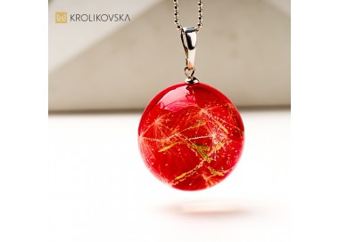 Naszyjnik z dmuchawcem – radość i energia.