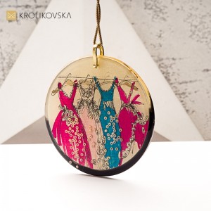 Naszyjnik elegancki z żywicy – limitowana edycja autorska.