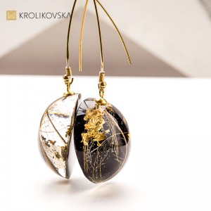 Kolczyki z kwiatami w żywicy – idealny prezent pod choinkę1