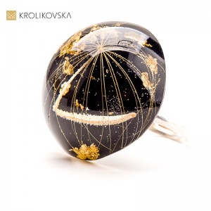 Pierścionek artystyczny handmade – prezent dla kobiety, która kocha naturę