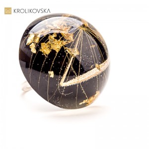 Pierścionek artystyczny handmade – prezent dla kobiety, która kocha naturę