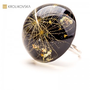 Pierścionek inspirowany zimowym ogrodem – prezent handmade1