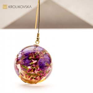 Biżuteria artystyczna z żywicy – prezent na Święta Bożego Narodzenia.1