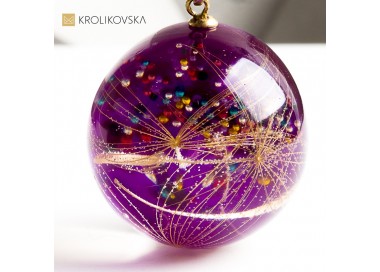 Biżuteria z zatopionym dmuchawcem – symbol delikatności i siły.1