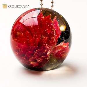 Biżuteria świąteczna – elegancki naszyjnik handmade.