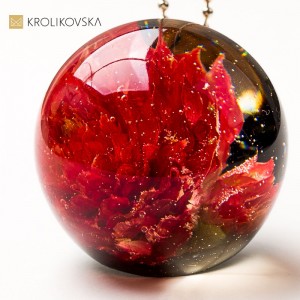 Biżuteria świąteczna – elegancki naszyjnik handmade.