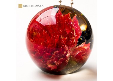 Biżuteria świąteczna – elegancki naszyjnik handmade.