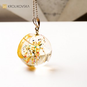 Biżuteria artystyczna na Święta – unikatowy naszyjnik handmade.1