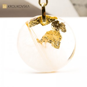 Naszyjnik Artystyczny ze Złotem – limitowana edycja
