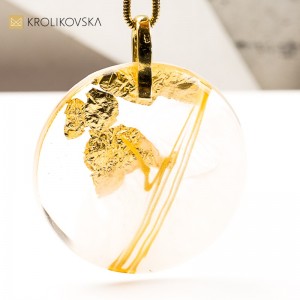 Naszyjnik Artystyczny ze Złotem – limitowana edycja