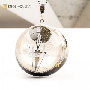 Naszyjnik z Autorską Ilustracją – Biżuteria Premium Handmade