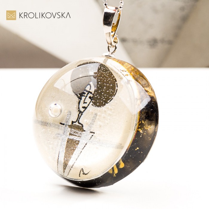 Naszyjnik z Autorską Ilustracją – Biżuteria Premium Handmade