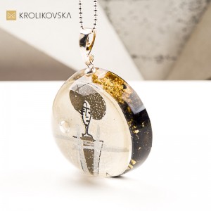 Naszyjnik z Autorską Ilustracją – Biżuteria Premium Handmade