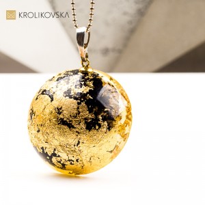 Naszyjnik pół kula  prezent dla żony handmade