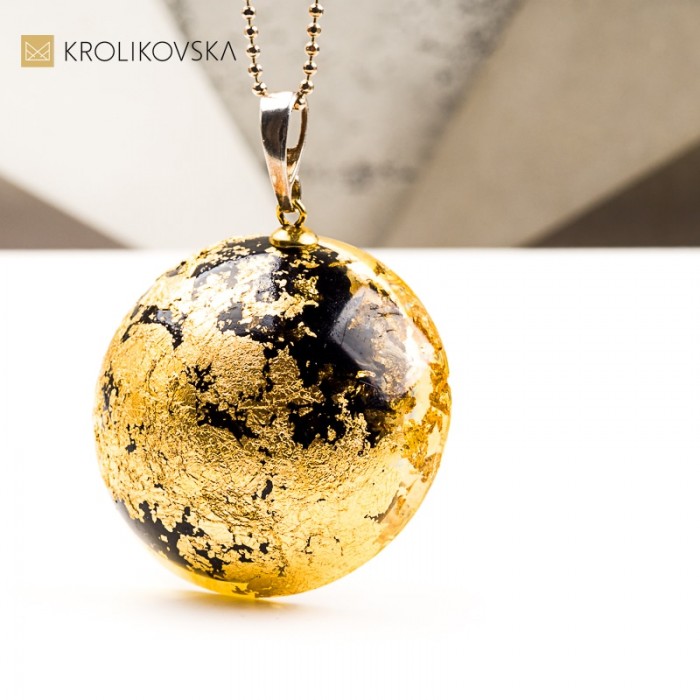 Naszyjnik pół kula  prezent dla żony handmade